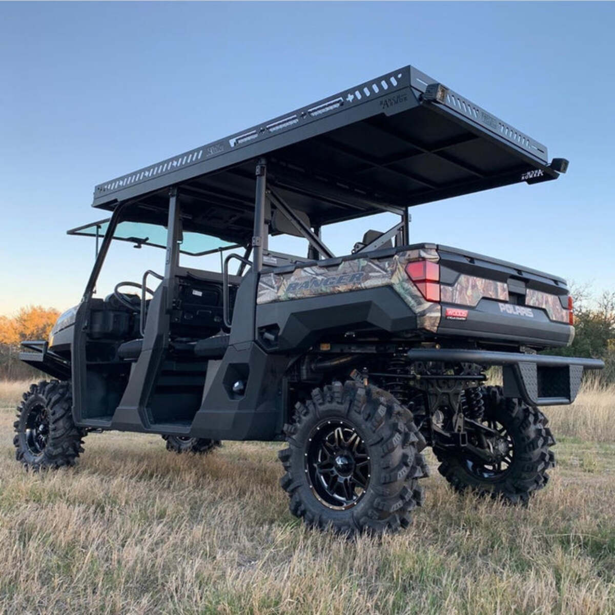 Ranch Armor Polaris Ranger XP 1000 Ultra Extended UTV Top - Overhangs Over Rear Bed