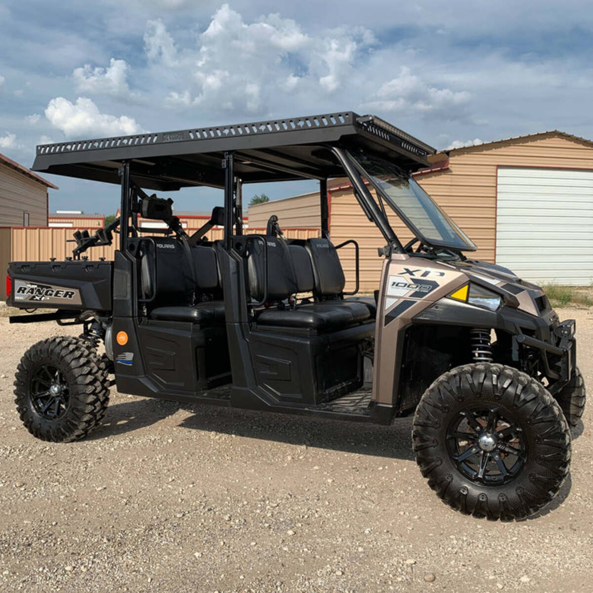 Ranch Armor Polaris Ranger XP 1000 Ultra Extended UTV Top - Overhangs Over Rear Bed