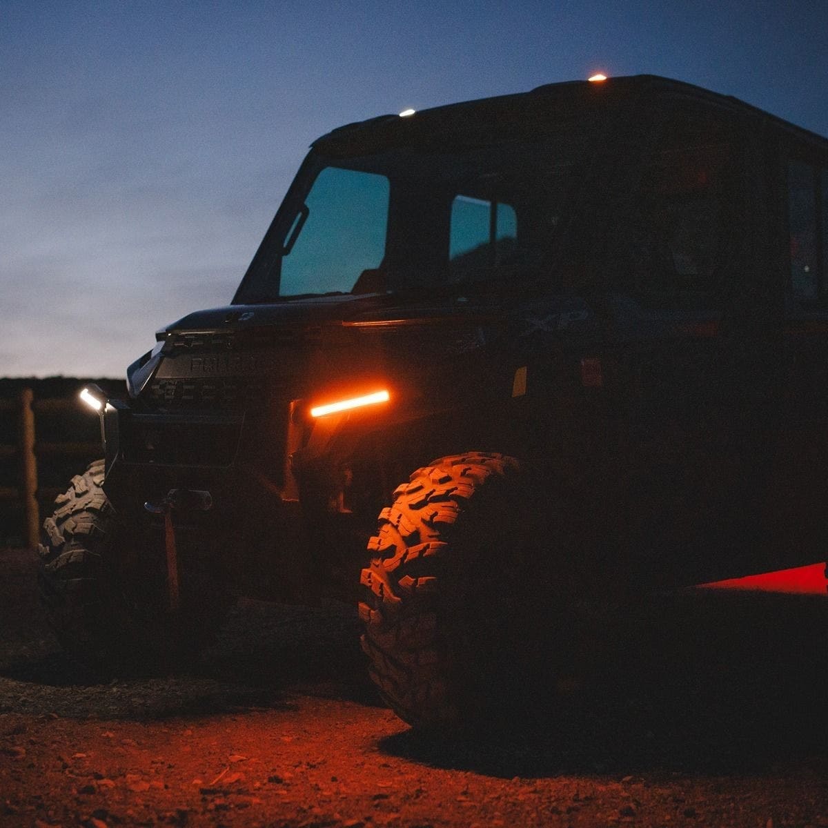 Ravek '19+ Polaris Ranger Plug & Play Auto-Cancel UTV Turn Signal Kit with White Running Lights