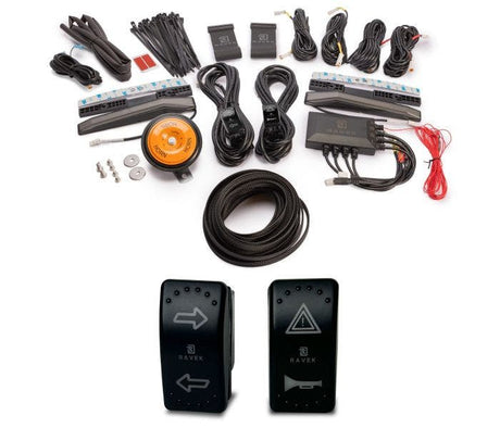 Ravek '22+ Honda Pioneer Plug & Play Auto-Cancel UTV Turn Signal Kit with White Running Lights