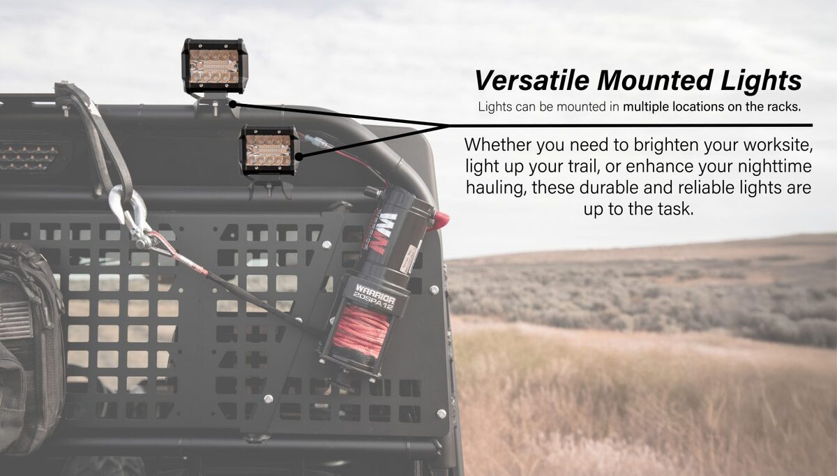 Razorback Offroad Polaris Ranger XD 1500 Sidepuller Winch Rack