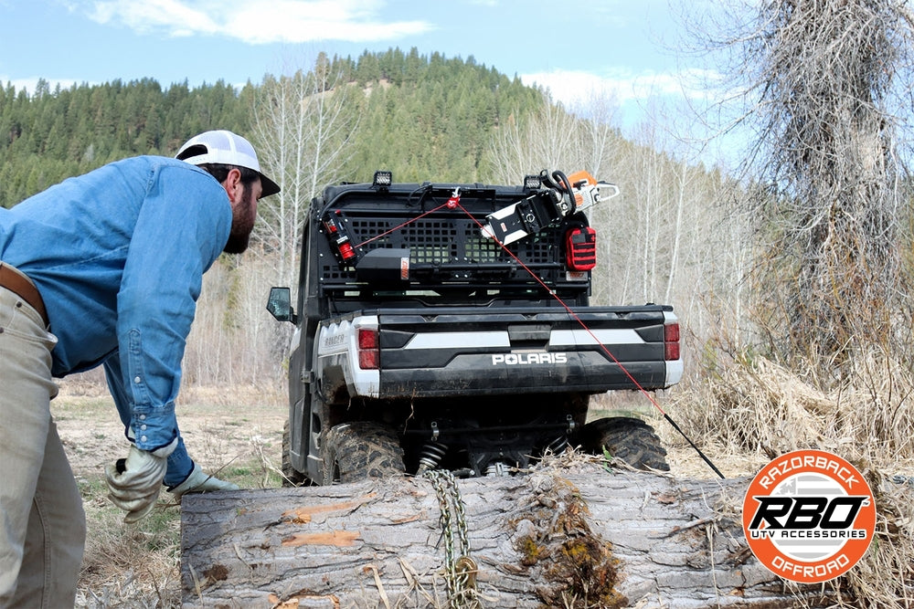 Razorback Offroad Polaris Ranger XP Side Puller Winch Rack