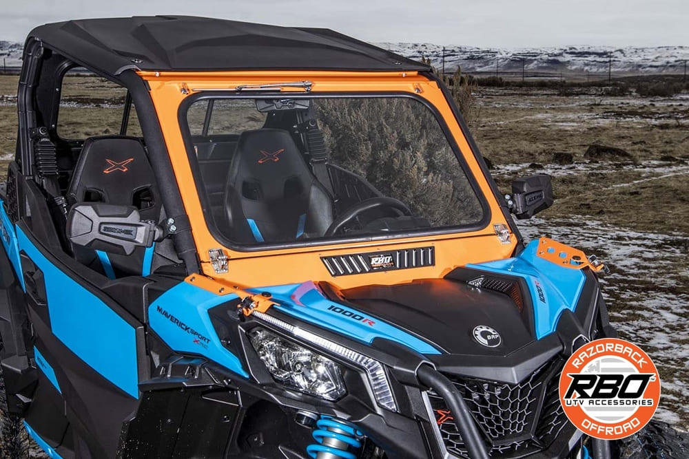 Razorback Offroad '18-'23 Can-Am Maverick Trail/Sport Front Folding Windshield