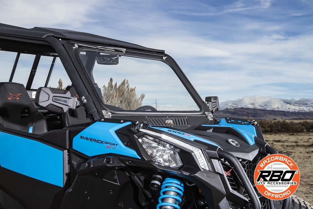 Razorback Offroad '18-'23 Can-Am Maverick Trail/Sport Front Folding Windshield