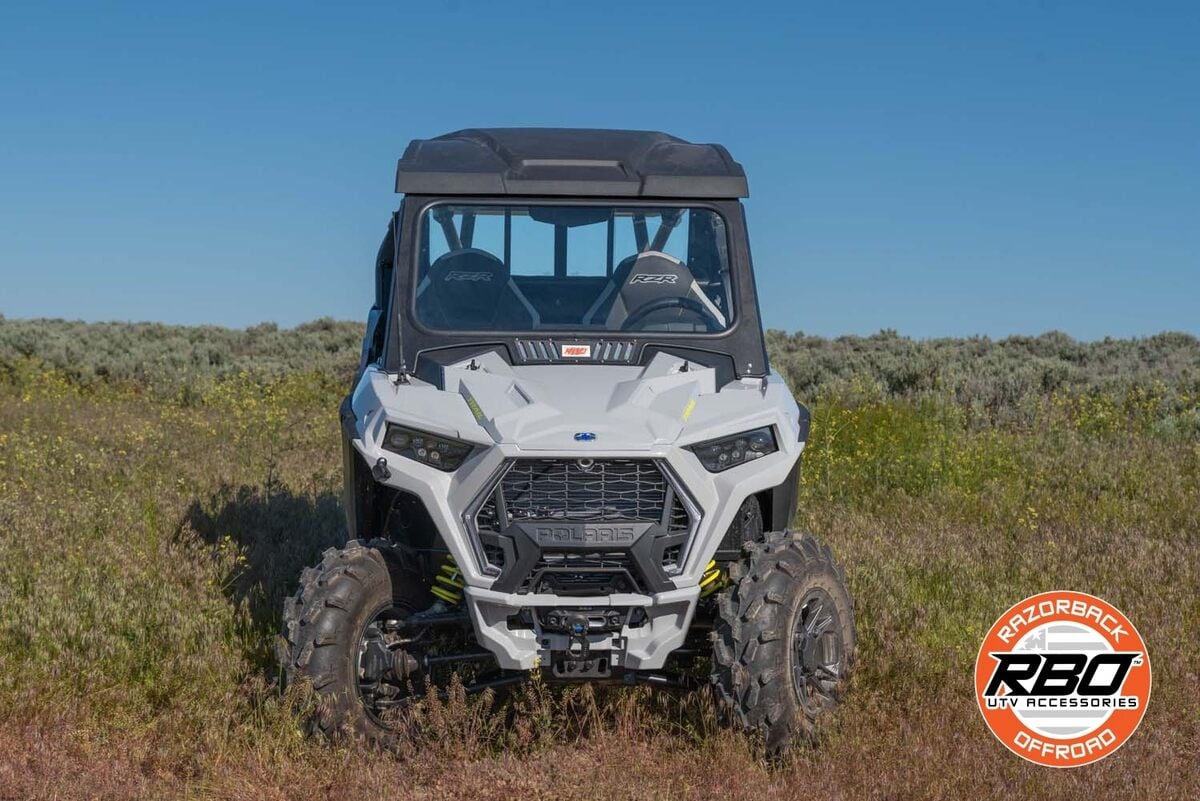 Razorback Offroad '21-'23 Ultimate Polaris RZR Trail Fixed Glass Vented Windshield