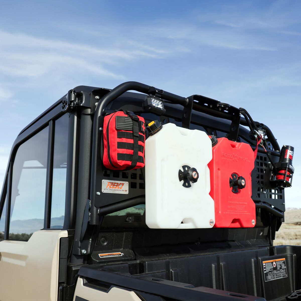 Razorback Offroad Can-Am Defender Sidepuller Winch Rack