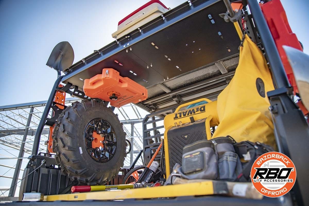 CARGOサーキューレーター Mサイズ ブラック Razorback Offroad Kawasaki Mule Pro XT Utility Cargo Rack
