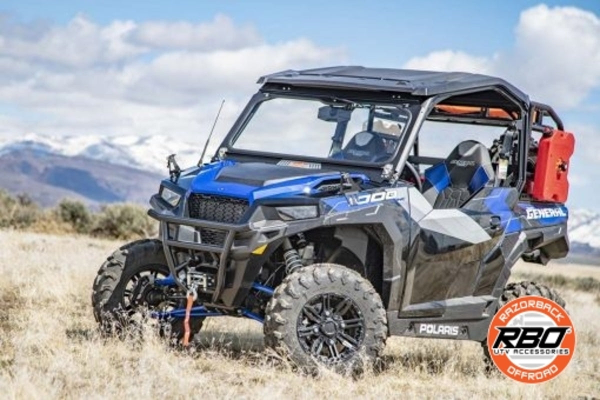 Razorback Offroad Polaris General Folding Front Windshield