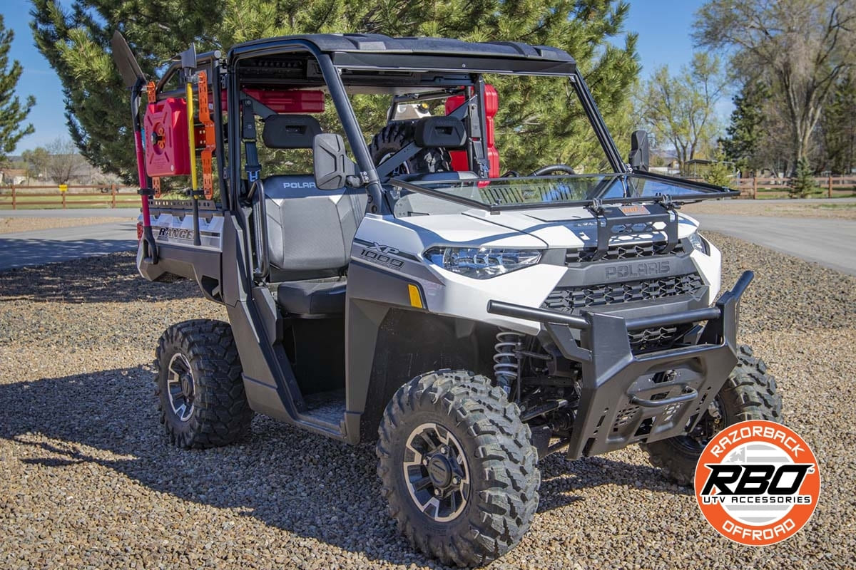 Razorback Offroad Polaris Glass Folding Windshield