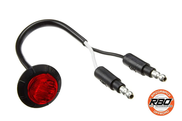 Razorback Offroad Polaris RZR Turbo S 3/4" Mini Red LED Light