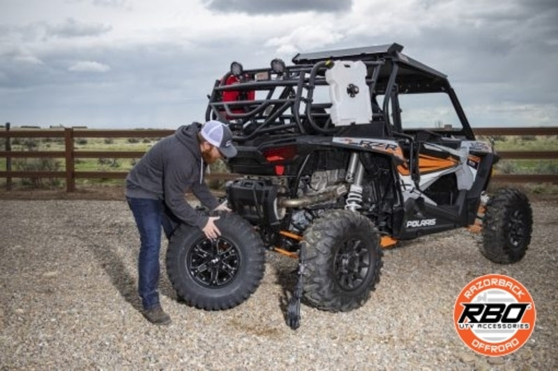 Razorback Offroad Polaris RZR Ultimate Gun Rack/Grab Handle & Lug Wrench