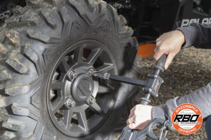 Razorback Offroad Polaris RZR Ultimate Gun Rack/Grab Handle & Lug Wrench