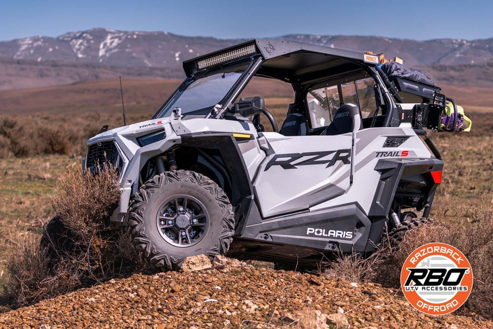 Razorback Offroad Polaris RZR Ultimate Trail Folding Glass Windshield