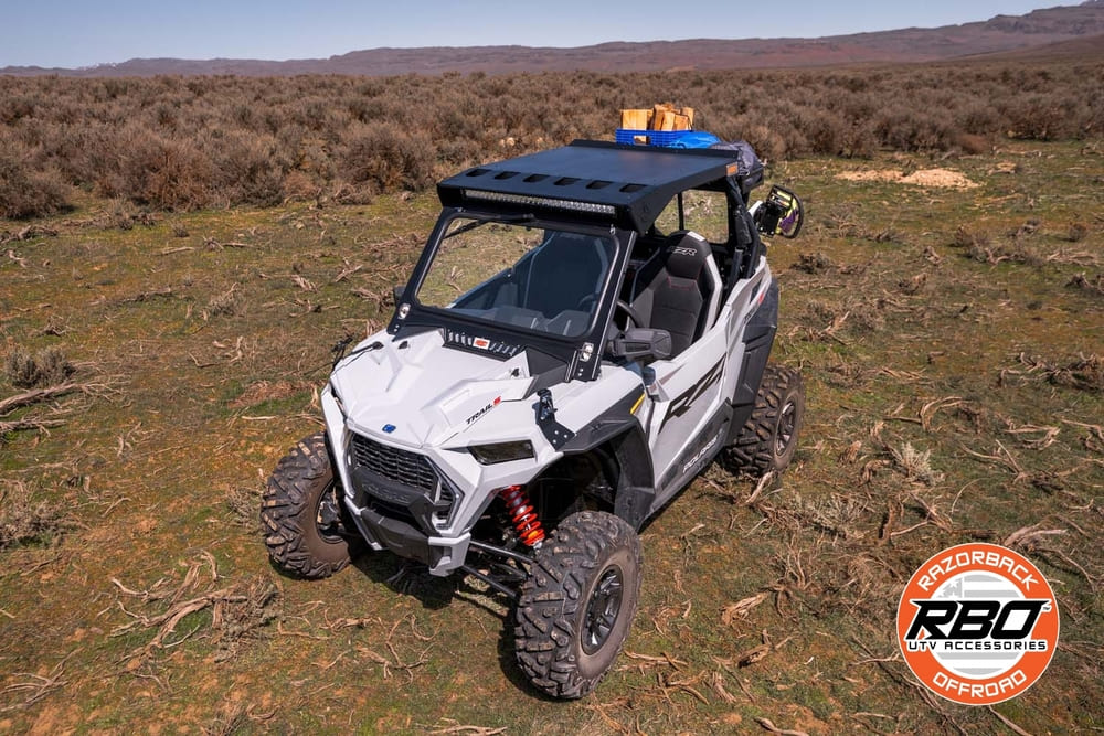 Razorback Offroad Polaris RZR Ultimate Trail Folding Glass Windshield