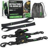 Rhino USA 1" x 10' Retractable Ratchet Straps
