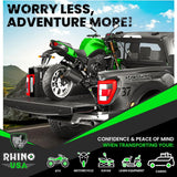 Rhino USA 1" x 10' Retractable Ratchet Straps