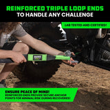 Rhino USA 2" x 20' Ultimate Recovery Tow Strap