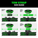 Rhino USA 2" x 20' Ultimate Recovery Tow Strap