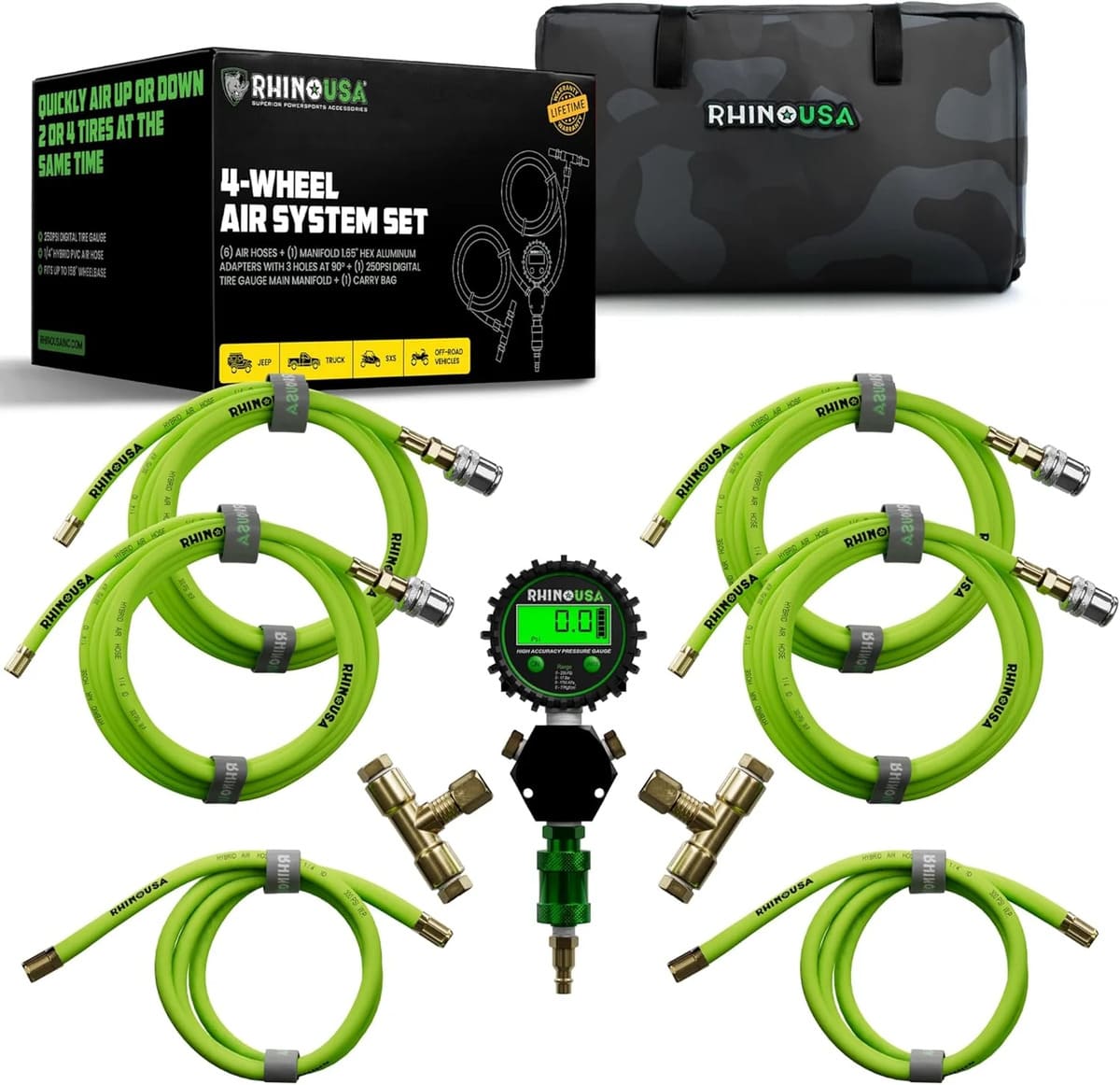 Rhino USA 4-Wheel Tire Inflation/Deflation System