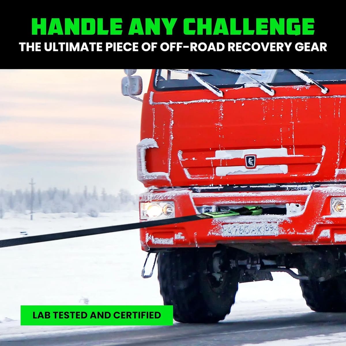 Rhino USA 6" x 30' Ultimate Recovery Tow Strap