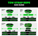 Rhino USA 6" x 30' Ultimate Recovery Tow Strap