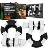 Rhino USA 8-Ton Super Shackles w/ Isolators