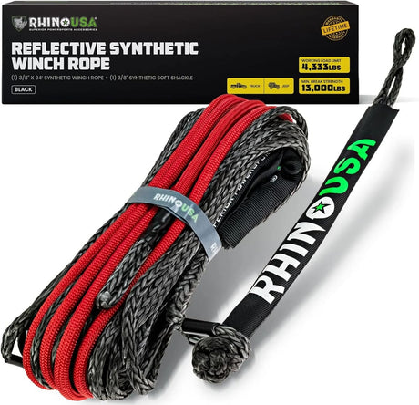 Rhino USA Synthetic Winch Rope
