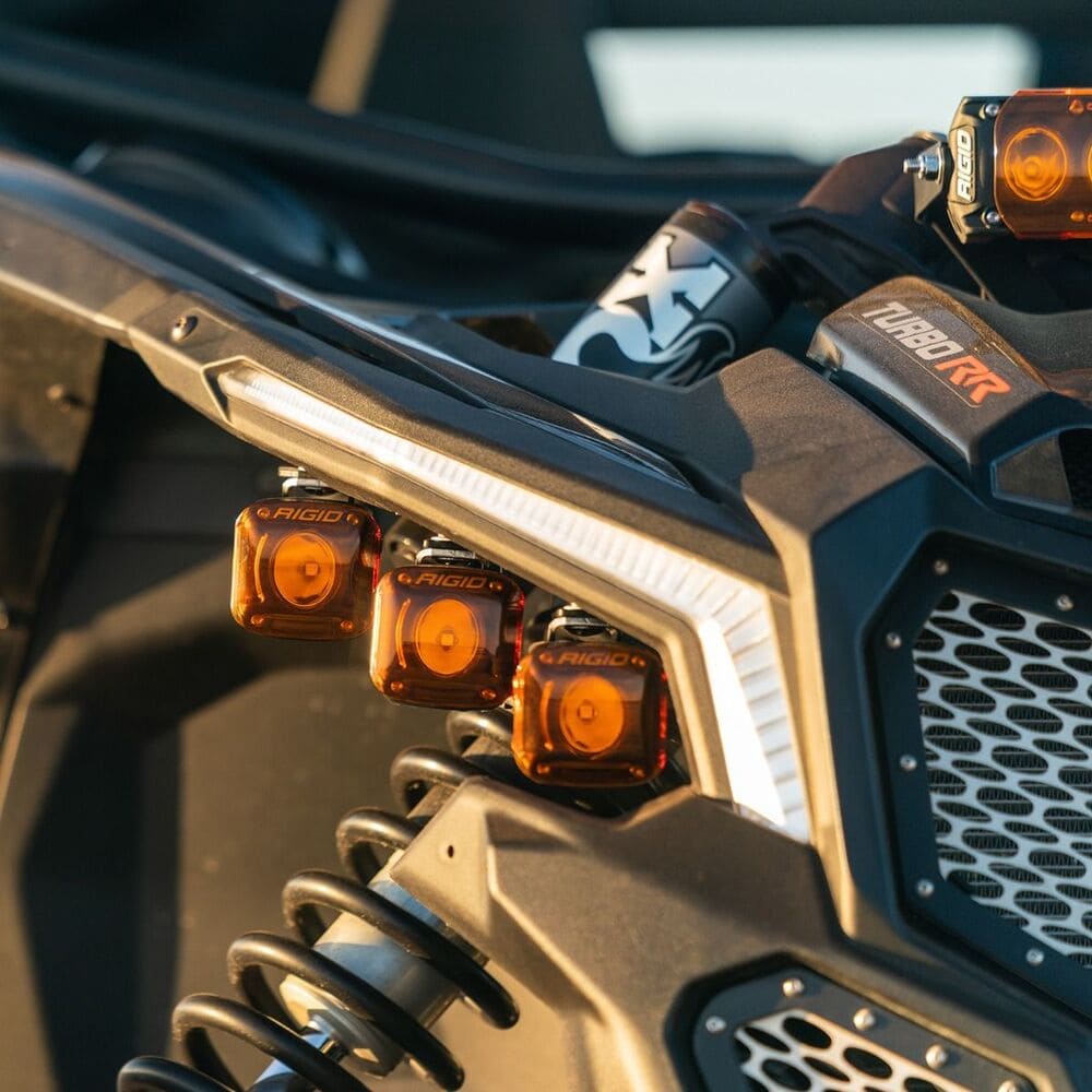 Rigid '17+ Can-Am Maverick X3 Broad Spot Revolve Headlight Kit