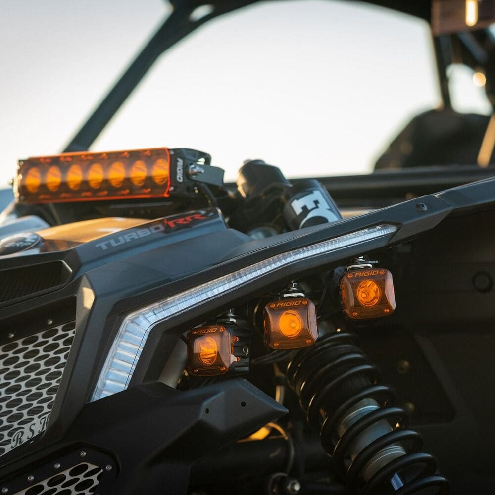 Rigid '17+ Can-Am Maverick X3 Broad Spot Revolve Headlight Kit