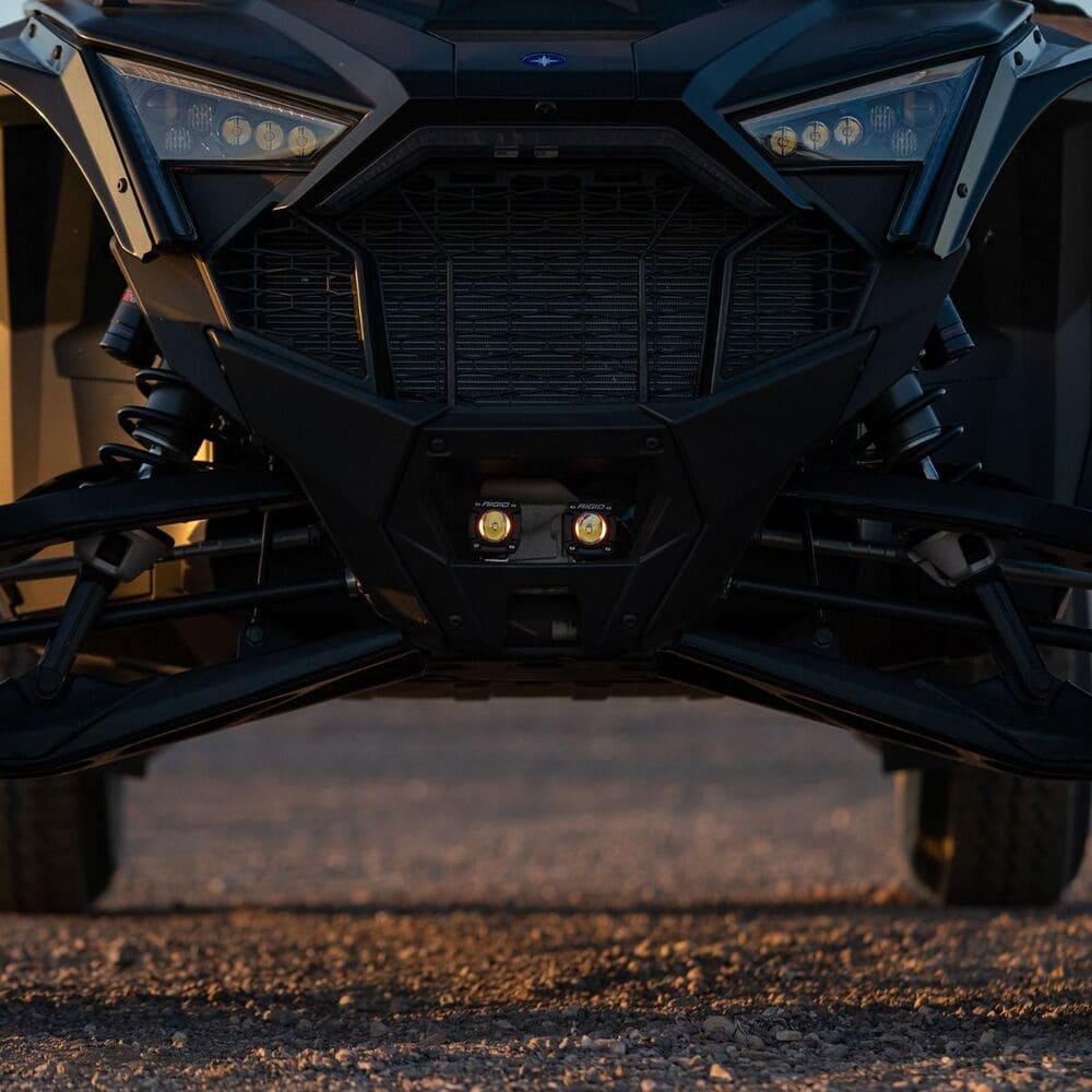 Rigid '17+ Polaris RZR Pro R Revolve Grille Mount Pod Light Kit