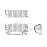 Rigid 1x2 65 Degree DC Scene Amber Light