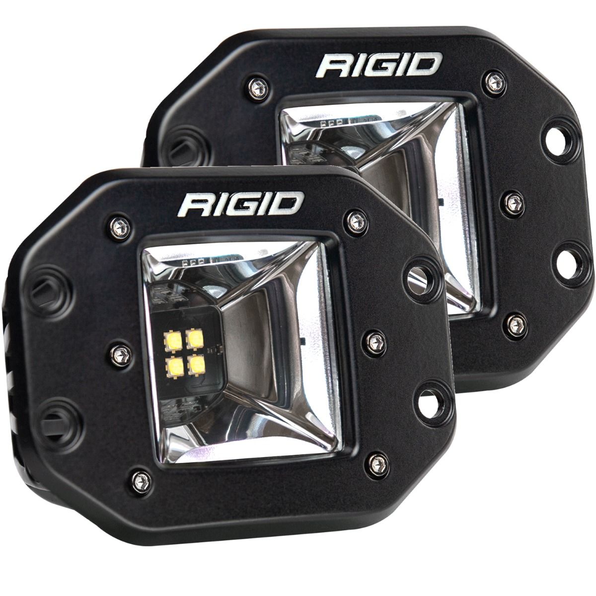 Rigid 3" Radiance+ RGBW Flush Mounts Pod Light - Pair