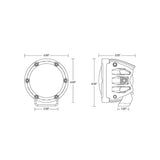 Rigid 360-Series 4" Spot Amber Pro Pod Light - Pair
