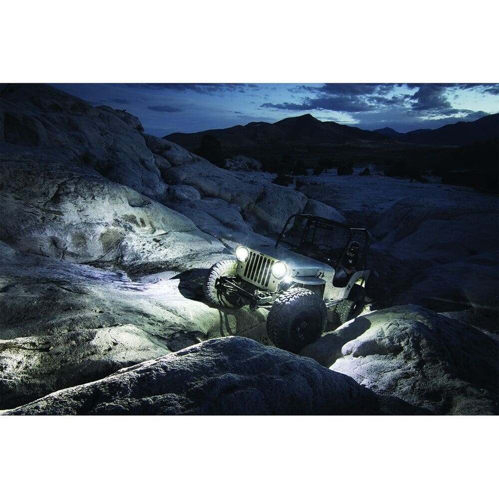 Rigid A-Series 6 Pack Flat Mount Amber Rock Light Kit