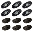 Rigid A-Series 6 Pack Flat Mount Cool White Rock Light Kit