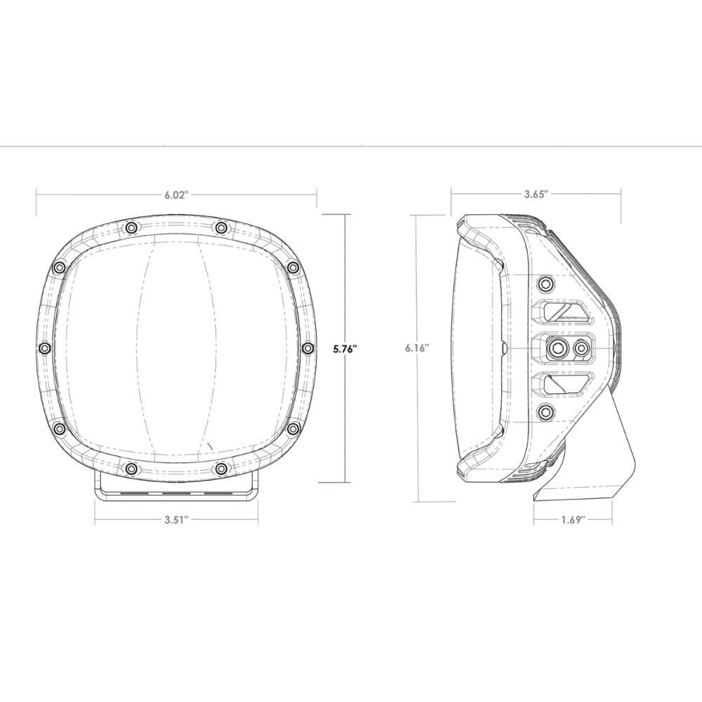 Rigid Adapt XP Amber Pro Pod LED Light