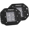 Rigid D-Series Pro Flood Diffused Flush Mounts Pod Light - Pair
