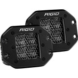Rigid D-Series Pro Spot Midnight Flush Mounts Pod Light - Pair