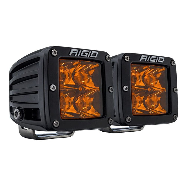 Rigid D-Series Spot Amber Pro Pods Light - Pair
