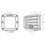 Rigid D-Series Spot Amber Pro Pods Light - Pair