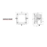 Rigid D-XL Series Pro Driving Surface Mount Pods Light - Pair