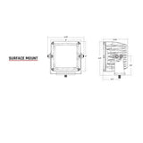 Rigid D-XL Series Pro Flood Surface Mount Pods Light - Pair