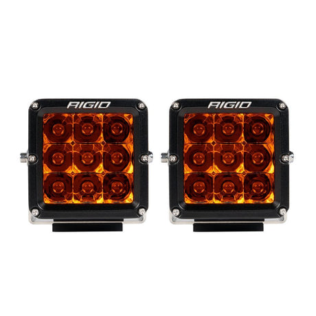 Rigid D-Xl Series Spot Pro Surface Mount Amber Pods Light - Pair