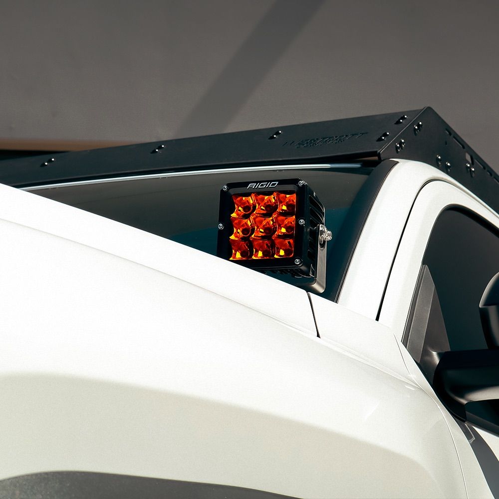 Rigid D-Xl Series Spot Pro Surface Mount Amber Pods Light - Pair