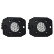 Rigid Ignite Flood Diffused Flush Mounts Pod Light Backup Kit