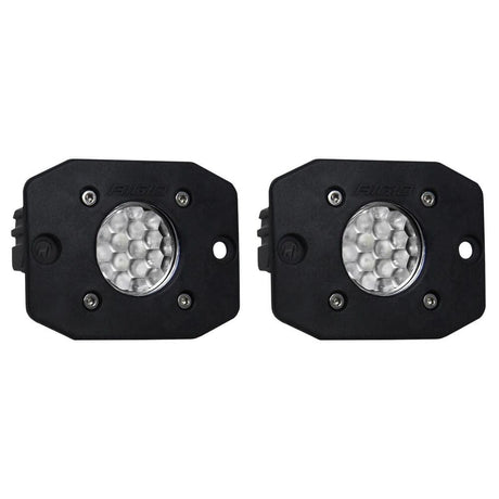 Rigid Ignite Flood Diffused Flush Mounts Pod Light Backup Kit