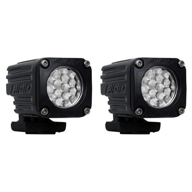 Rigid Ignite Flood Diffused Surface Mount Pods Light Backup Kit