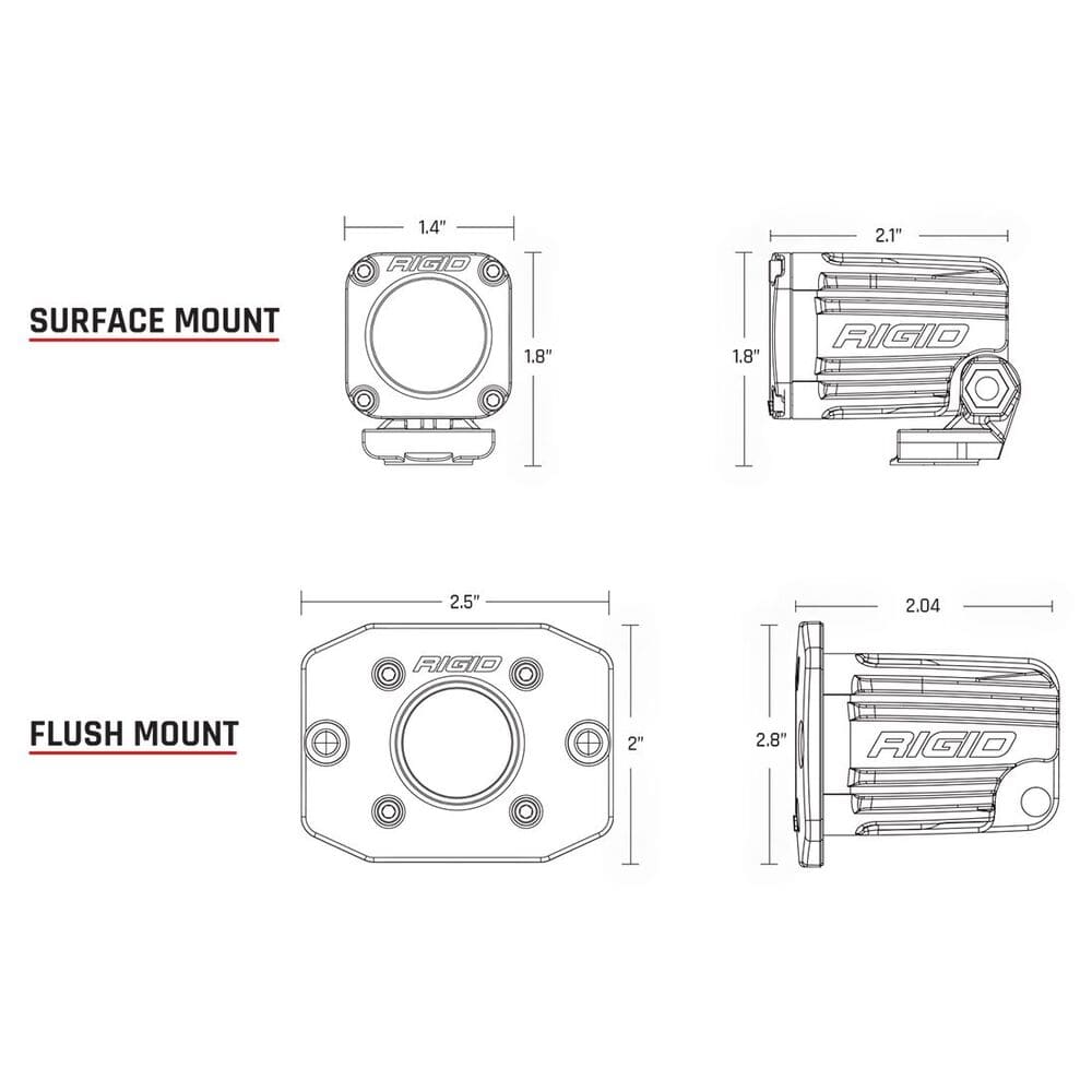 Rigid Ignite Spot Surface Mount Pod Light