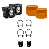Rigid Polaris RZR XP 1000 Side-by-Side Revolve A-Pillar Mount Pod Light Kit