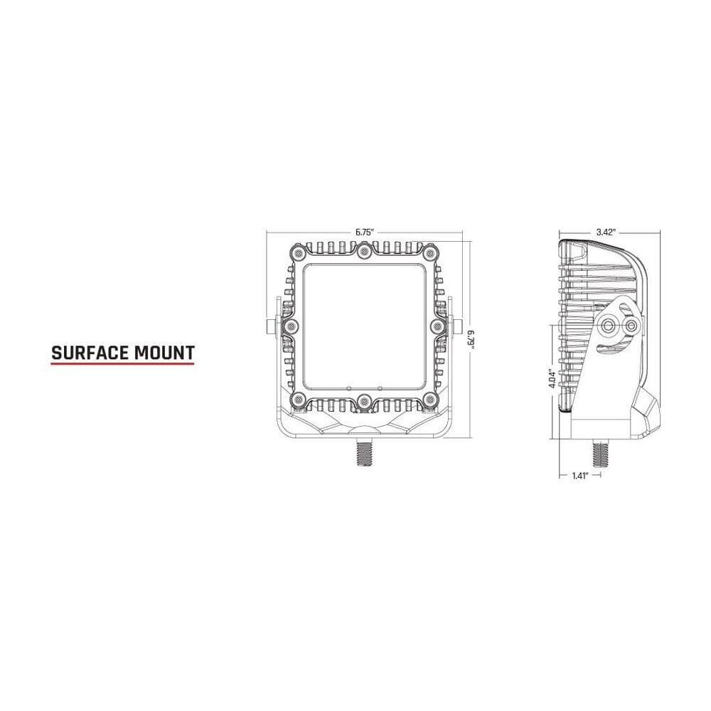 Rigid Q-Series Pro Pod Flood Surface Mount Pod Light